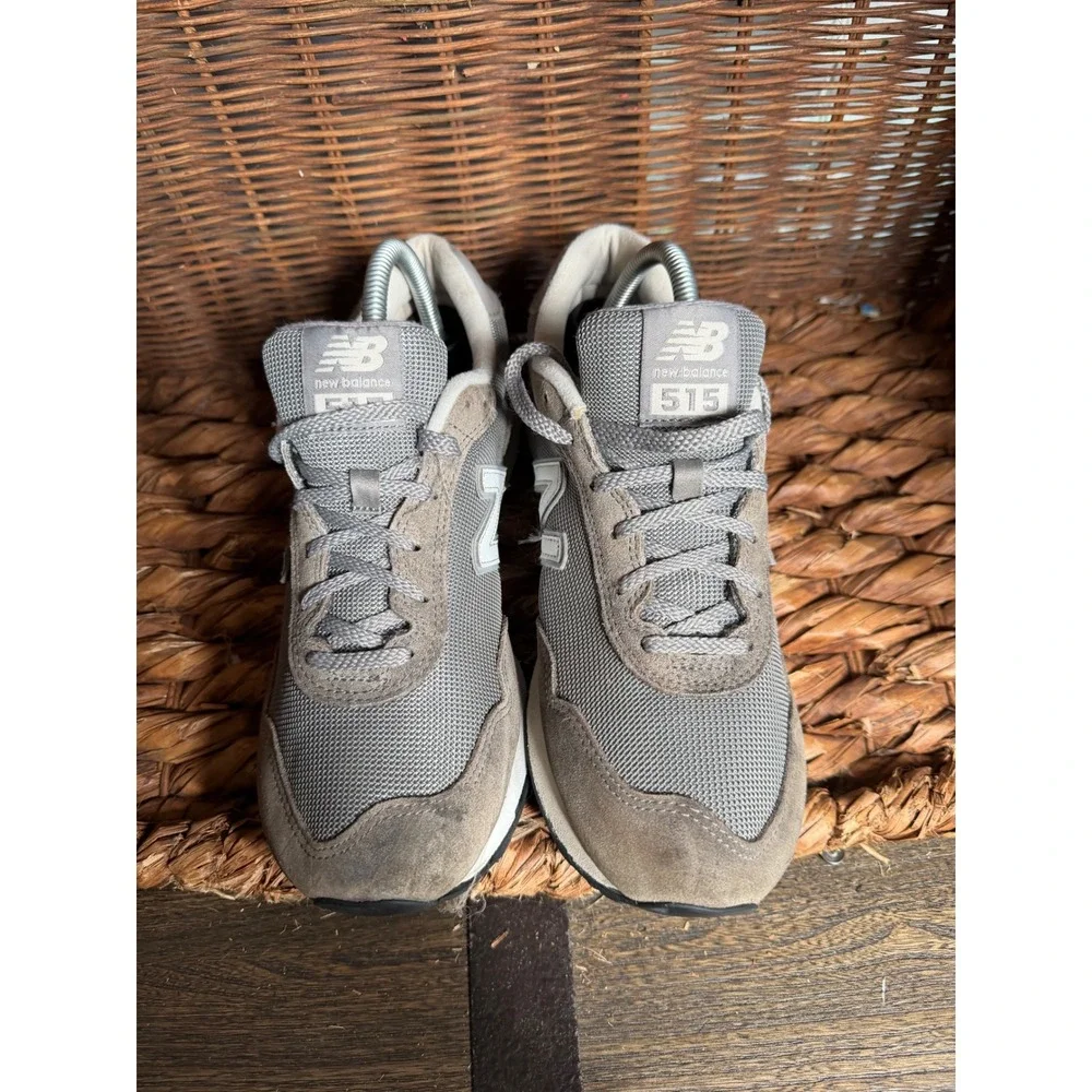 New Balance 515 Mens Grey Suede Mesh‎ Lifestyle Sneakers ML515GR3 Size 8